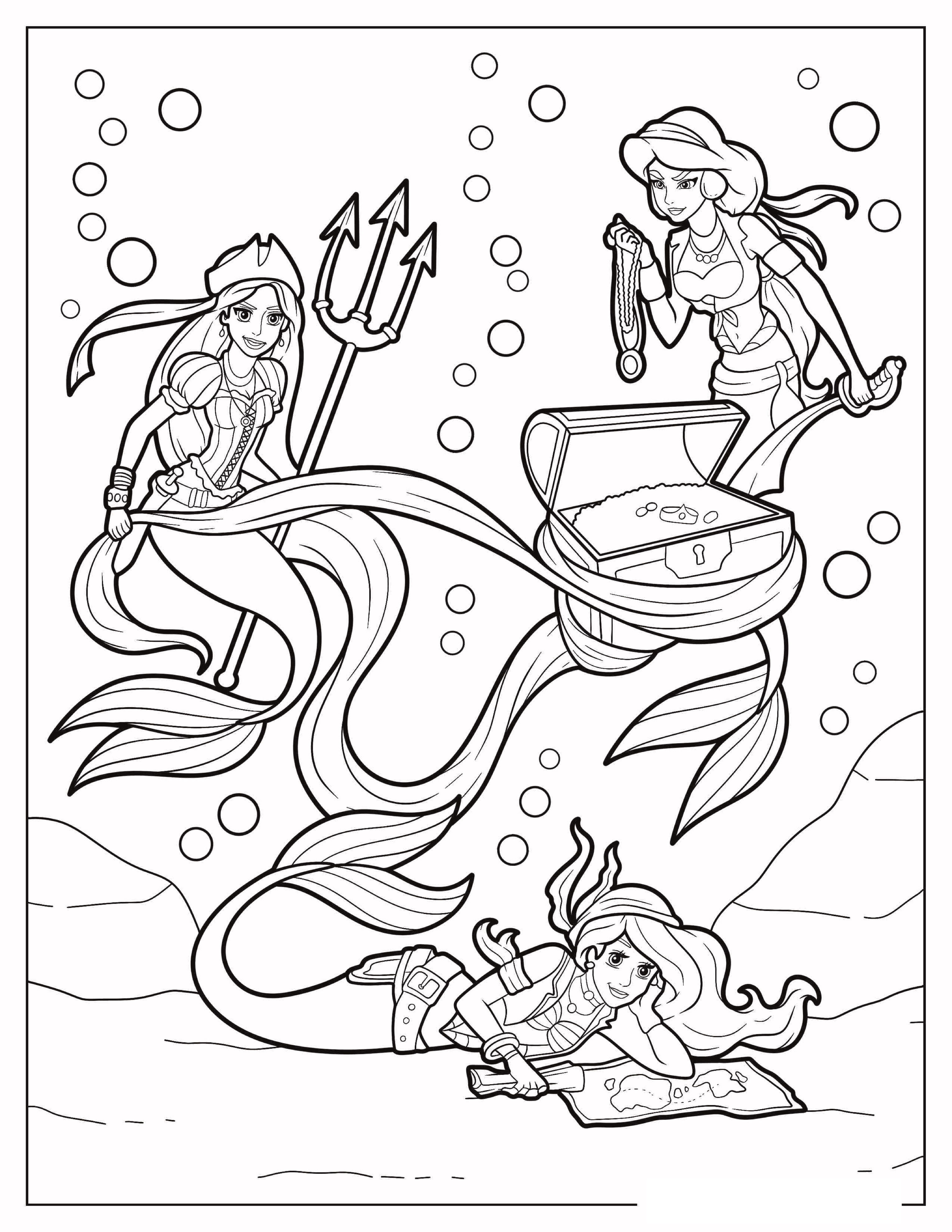 Rapunzel-Jasmine-And-Ariel-Mermaids-Coloring-Page.jpg
